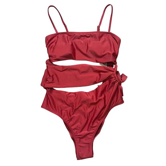 Shade & Shore Jackets & Blazers - NWT! Shade & Shore Red One Piece Women's Swimsuit Size Large (12-14)